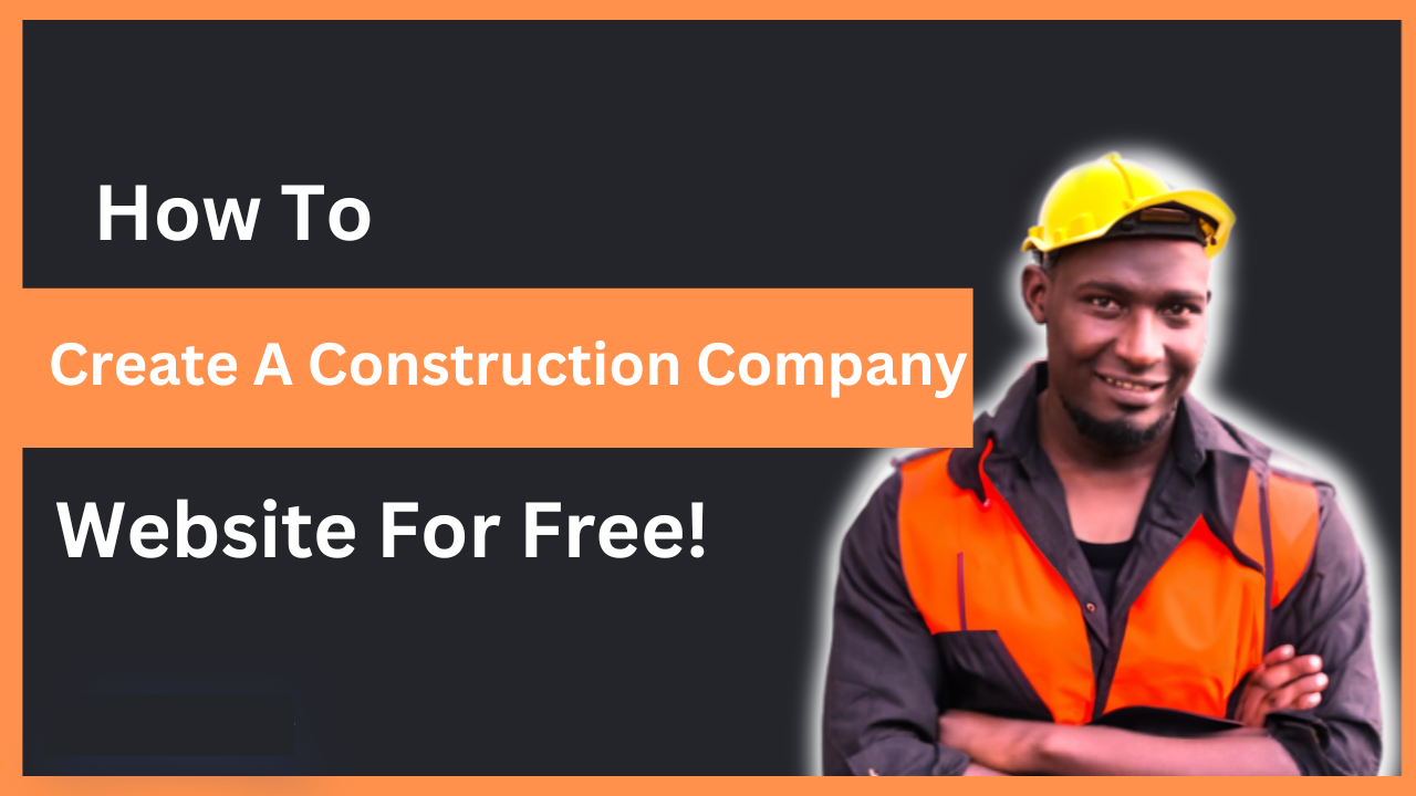 How To Create A construction Company Website in WordPress for Free